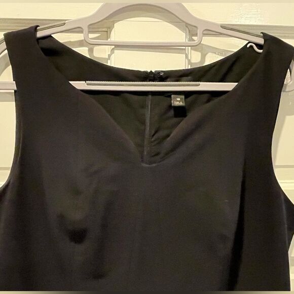 Worthington Classic‎ Sleeveless U-Neck Midi Career Sheath Dress Black Size 10 - Picture 2 of 8
